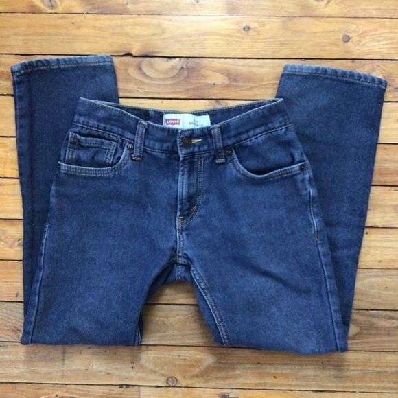 Levi’s 511 knit jeans size 12 regular/26 blue straight lightly distressed pocket - Picture 2 of 11